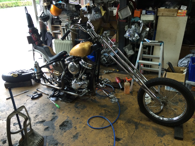 61 Panhead メンテナンス